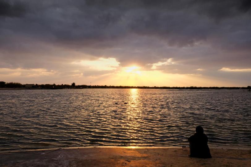 contemplating-at-sunset